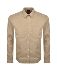 HUGO - Long Sleeved Egrin Shirt Medium - Lyst