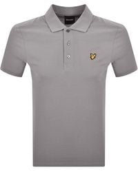 Lyle & Scott - Plain Polo T Shirt Gull - Lyst