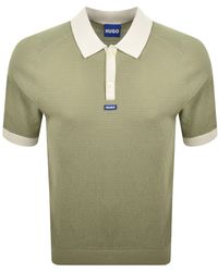HUGO - Siablo Knit Polo - Lyst