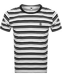 Pretty Green - Capella Stripe Logo T Shirt - Lyst