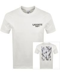 Lacoste - Tennis Print T Shirt - Lyst
