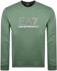 EA7 - Emporio Armani Logo Sweatshirt - Lyst