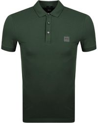 hugo boss khaki polo shirt