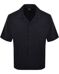 BOSS - Boss Urbanwaffle Short Sleeve Shirt - Lyst