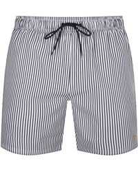 Farah - Farah Colbert Seersucker Stripe Swim Shorts - Lyst