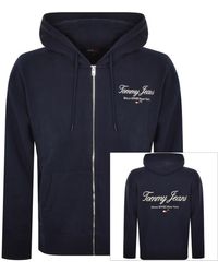 Tommy Hilfiger - Relax Luxe Full Zip Hoodie - Lyst