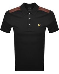 Lyle & Scott - Check Panelled Polo T Shirt - Lyst