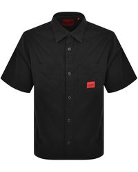 HUGO - Eratino Short Sleeve Overshirt - Lyst