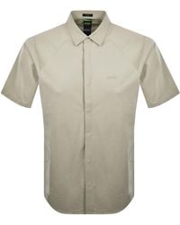 BOSS - Boss Excurse Short Sleeve Striped Shirt - Lyst