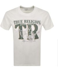 TRUE RELIGION - Big Buddha T Shirt Optic - Lyst