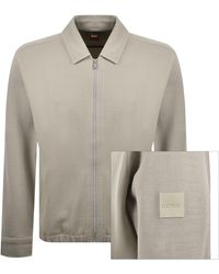 BOSS - Boss Ze Bend Full Zip Sweatshirt Light - Lyst