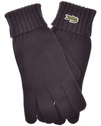 Lacoste - Knitted Gloves - Lyst