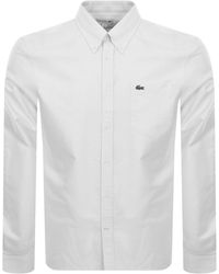 Lacoste - Woven Long Sleeved Shirt - Lyst
