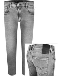 Replay - Anbass Slim Fit Mid Wash Jeans - Lyst