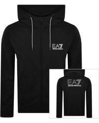 EA7 - Emporio Armani Full Zip Hoodie - Lyst