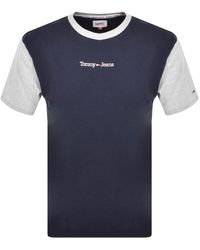 Tommy Hilfiger - Loungewear Contrast Logo T Shirt - Lyst