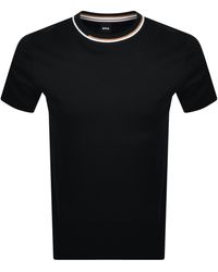 BOSS BUSINESS - Thompson Striped Crew-Neck T-Shirt - Lyst