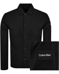 Calvin Klein - Cotton Nylon Overshirt Jacket - Lyst