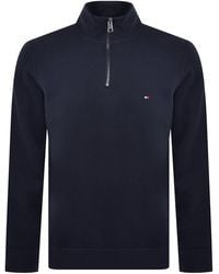 Tommy Hilfiger - Quarter Zip Fleece Sweatshirt - Lyst