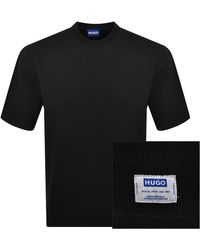 HUGO - Nuwaffle T Shirt - Lyst