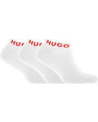 HUGO - 3 Pack Trainer Socks - Lyst