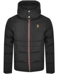Aston Villa Men's Jacket Luke Sport Padded Winter Coat Jacket New Black 