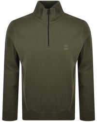 BOSS - Boss Zetrust Quarter Zip Sweatshirt - Lyst