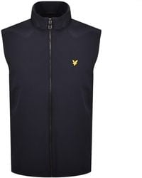 Lyle & Scott - Softshell Gilet Dark - Lyst