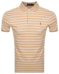 Ralph Lauren - Stripe Slim Fit Polo T Shirt - Lyst