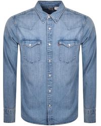 Levi's Barstow Western Long Sleeved Shirt - Blue