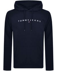 Tommy Hilfiger - Linear Flag Logo Hoodie - Lyst