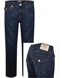 TRUE RELIGION - Ricky Flap Jeans Dark Wash - Lyst