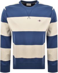 GANT - Striped Sweatshirt - Lyst
