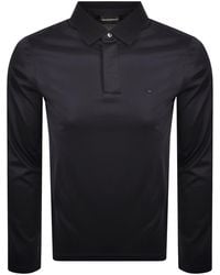 Armani - Emporio Long Sleeved Polo T Shirt - Lyst