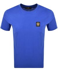 Belstaff - Short Sleeve Logo T Shirt Cobalt - Lyst