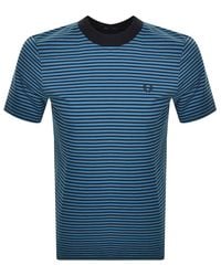 Fred Perry - Fine Stripe T Shirt - Lyst