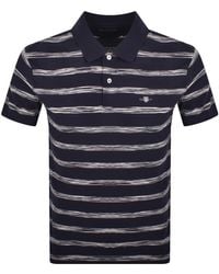 GANT - Striped Polo T Shirt Evening - Lyst