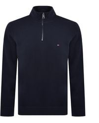 Tommy Hilfiger - Quarter Zip Fleece Sweatshirt - Lyst