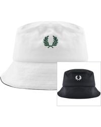 Fred Perry - Reversible Pique Bucket Hat - Lyst