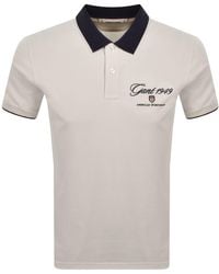 GANT - Graphic Pique Polo T Shirt - Lyst