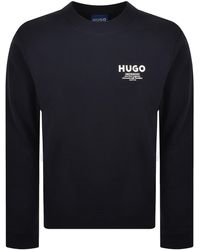 HUGO - Nespon Sweatshirt Dark - Lyst