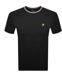 Lyle & Scott - Tipped Track T Shirt - Lyst