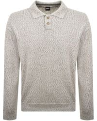 BOSS BUSINESS - Boss C Lomerlo Knit Polo Off - Lyst