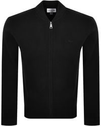 Lacoste - Full Zip Knit Jumper - Lyst