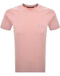 C.P. Company - Cp Company Jersey Logo Patch T Shirt - Lyst