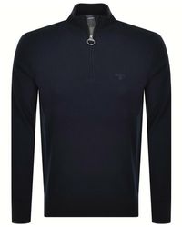Barbour - Half Zip Knit Jumper Classic - Lyst