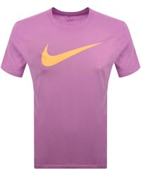 Nike - Crew Neck Icon Swoosh T Shirt - Lyst