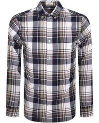 GANT - Check Long Sleeved Poplin Shirt - Lyst
