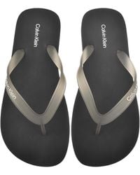 Calvin Klein - Beach Flip Flops Triple - Lyst