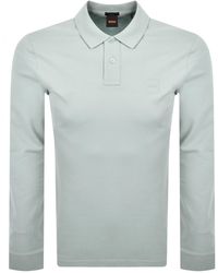 BOSS - Boss Long Sleeve Passerby Polo T Shirt - Lyst
